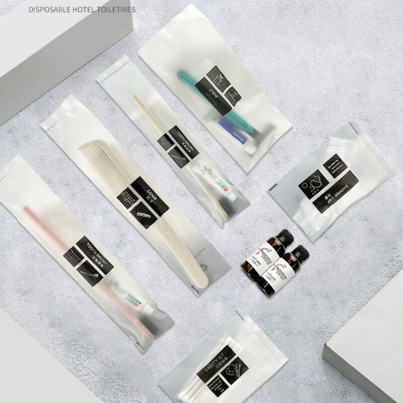 Hotel Guest Toiletries Kit Manufacturer - Custom Eco Friendly Biodegradable Amenity Kits Guest Amenities Set