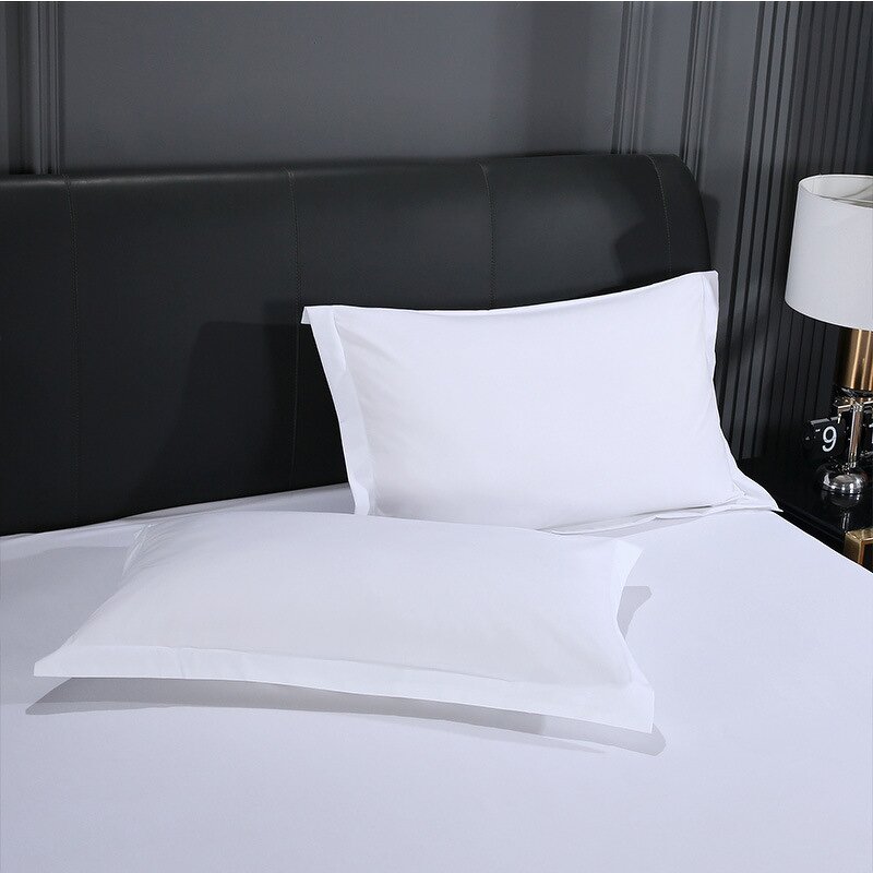 Bed Sheets Manufacturer - Custom 3D Print King Queen Size Cotton Low Price 400TC Hotel White Bedding Sets