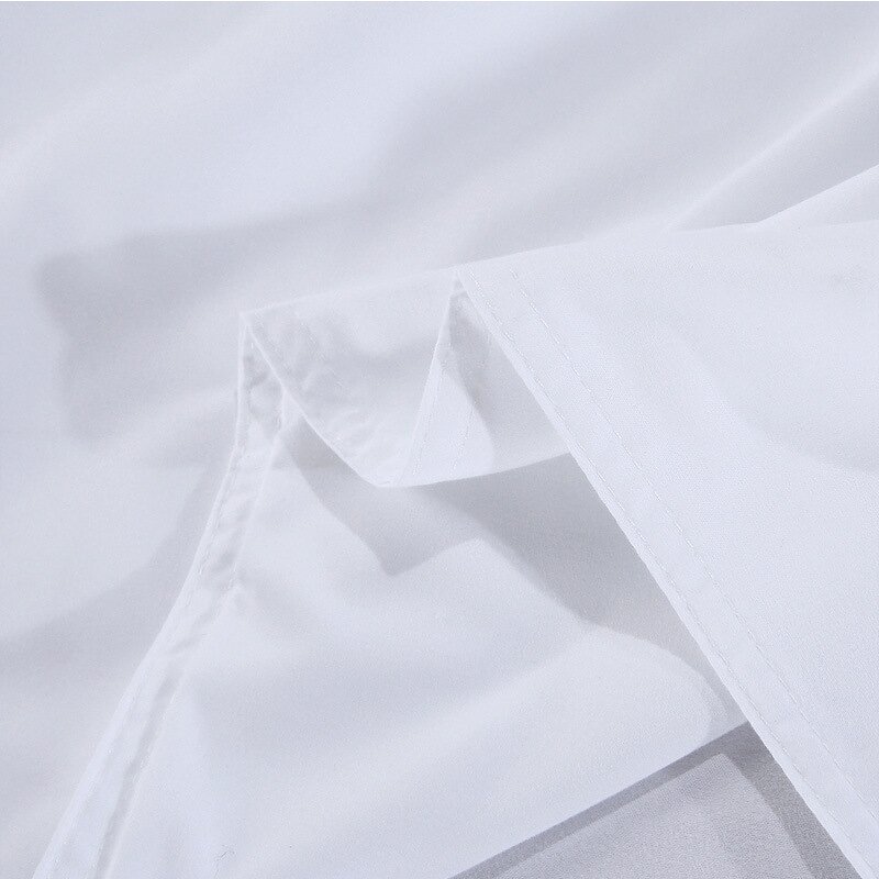Bed Sheets Manufacturer - Custom 3D Print King Queen Size Cotton Low Price 400TC Hotel White Bedding Sets