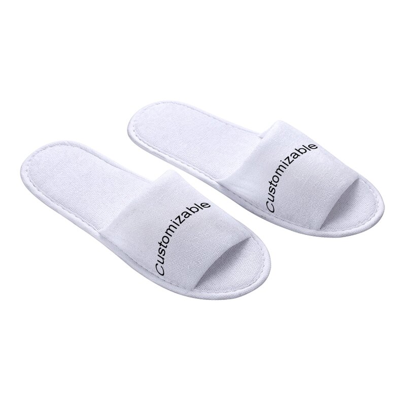 Hotel Toothbrush Manufacturer - 2023 Low Price Wholesale One Day Supplies Black Beige White Open Toe Spa Disposable Slippers