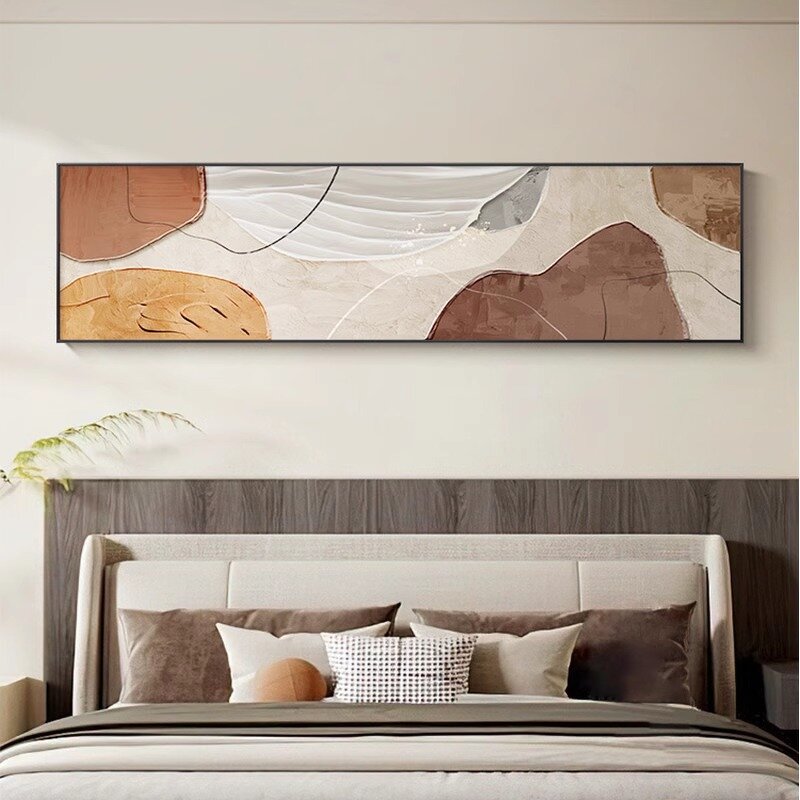 Metal Mural Decorative Painting Manufacturer - Hotel Homestay Canvas for Living Room Sofa Backwall Bedroom Long Decorative Artwork