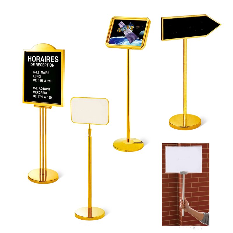 Stainless Steel Display Signs Manufacturer - Factory Wholesale Luxury Five-star Hotel Lobby Vertical