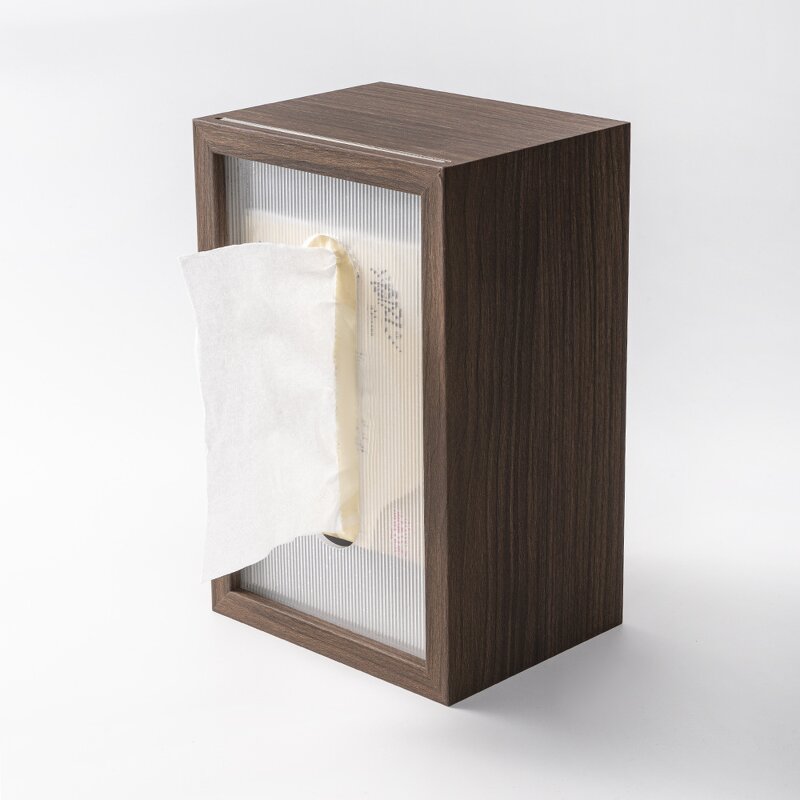 Hotel Tissue Box Manufacturer - Chinese Table Decoration Customized Walnut Wood for Restaurant Bar with Cover