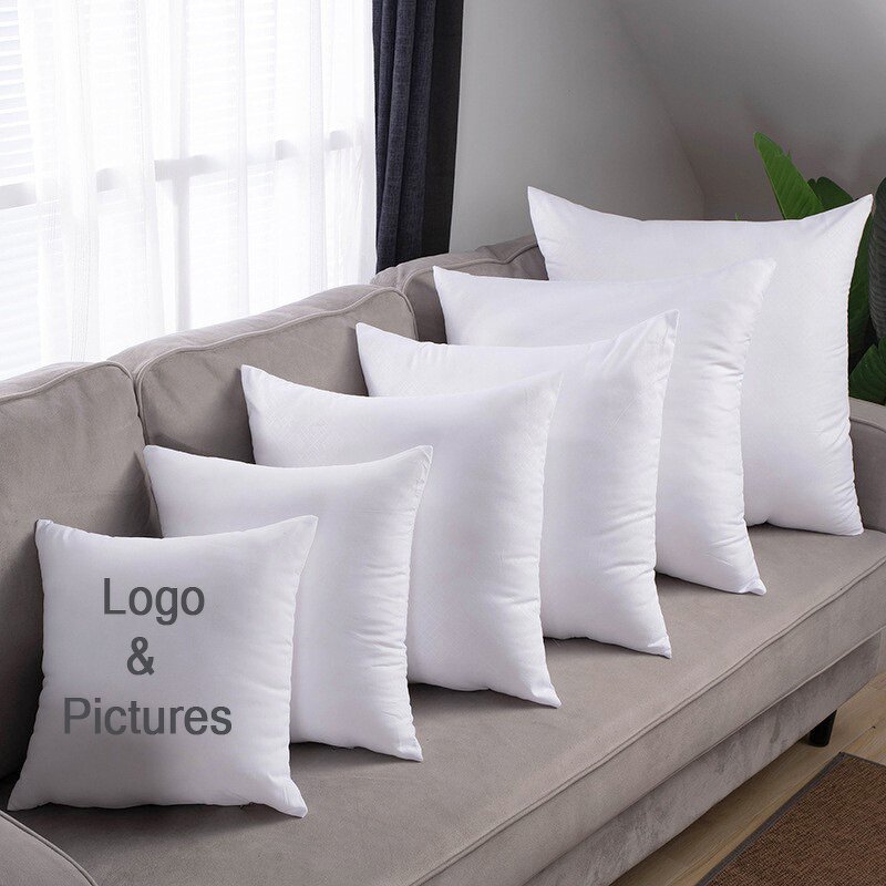 Pillow Cover Manufacturer - Sublimation Blank Custom Picture Peach Skin Polyester Printed Logo White Cushion Covers