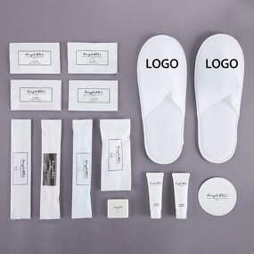 Hotel Supplies Manufacturer - Wholesale Custom Airbnb Disposable Unisex Slippers Wash Set Luxury Bathroom Toiletries Amenity