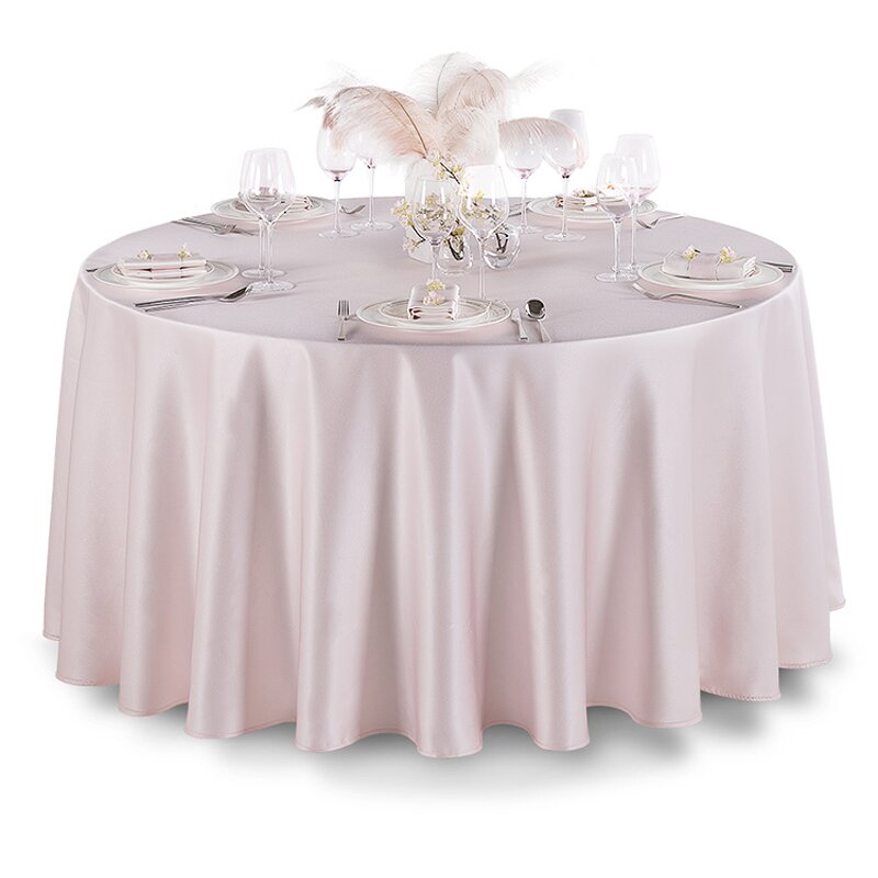 Tablecloth Manufacturer - High Quality Luxury Gold Polyester Fabric Velvet Brocade Round Rectangle PVC for Wedding Banquet