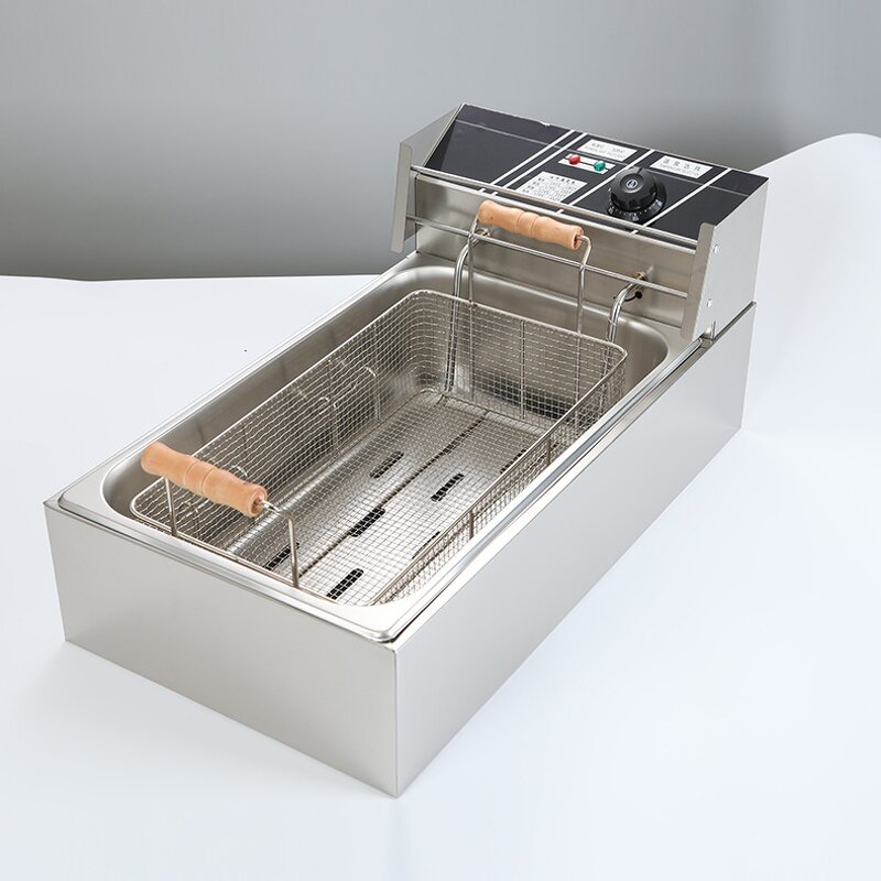 Deep Fryer Manufacturer - 6L/12L Customized Factory Stainless Steel Industrial Electric Restaurant Equipment Commercial