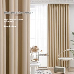 Curtain Manufacturer - Custom Batch Black Silk High Precision Sunscreen Insulation Modern Full Shading Home Office Hotel Engineering