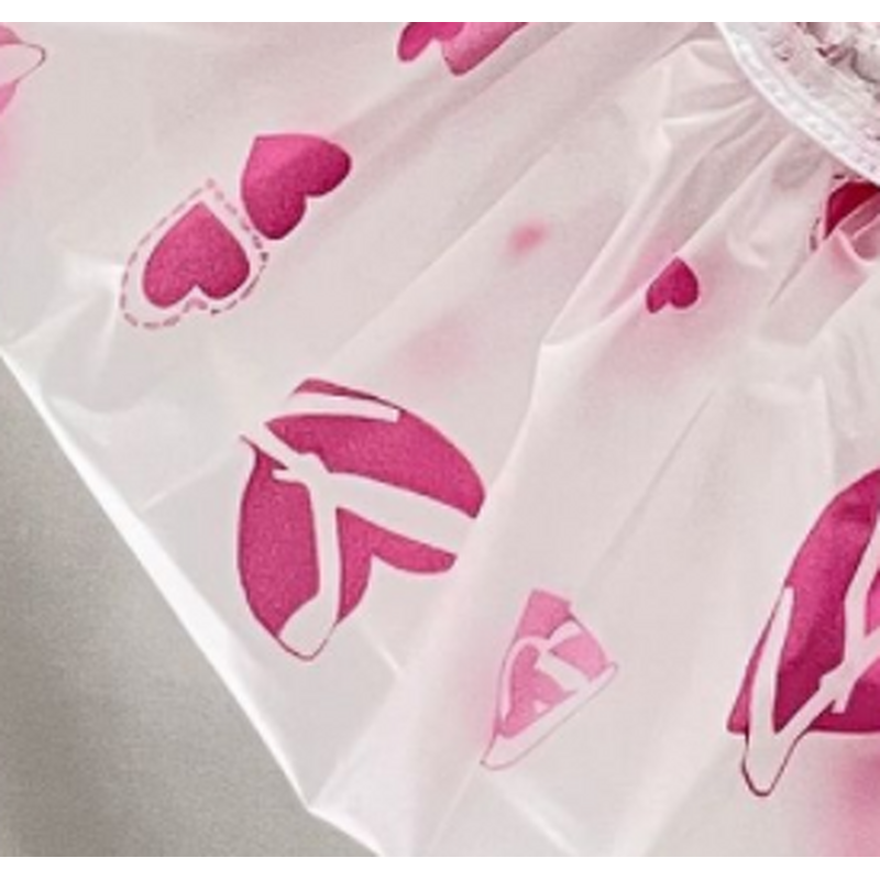 Shower Cap Manufacturer - Home Travel Printed PEVA Clear Color Dot Portable Hair Cover Disposable Bath Cap