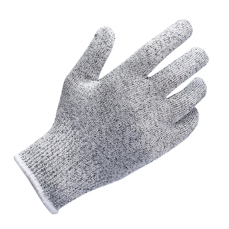 Cut Resistant Glove - 13G Grey HPPE for Garden Construction