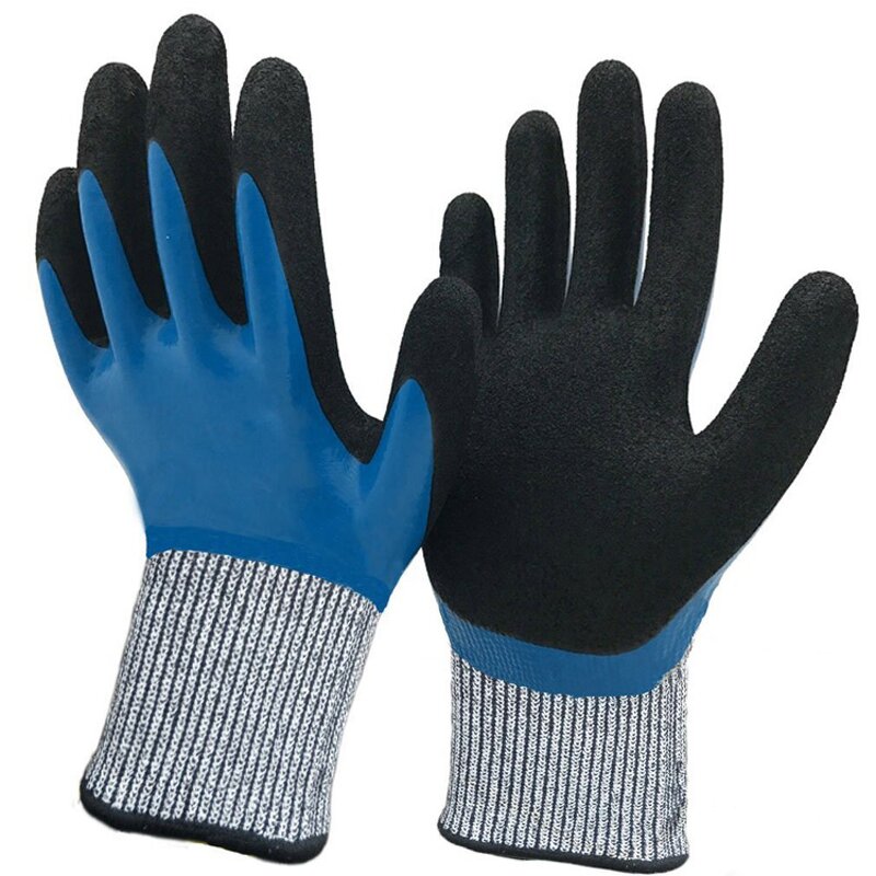 Cut Resistant Gloves - A5 Level Sandy Nitrile for Garden Work
