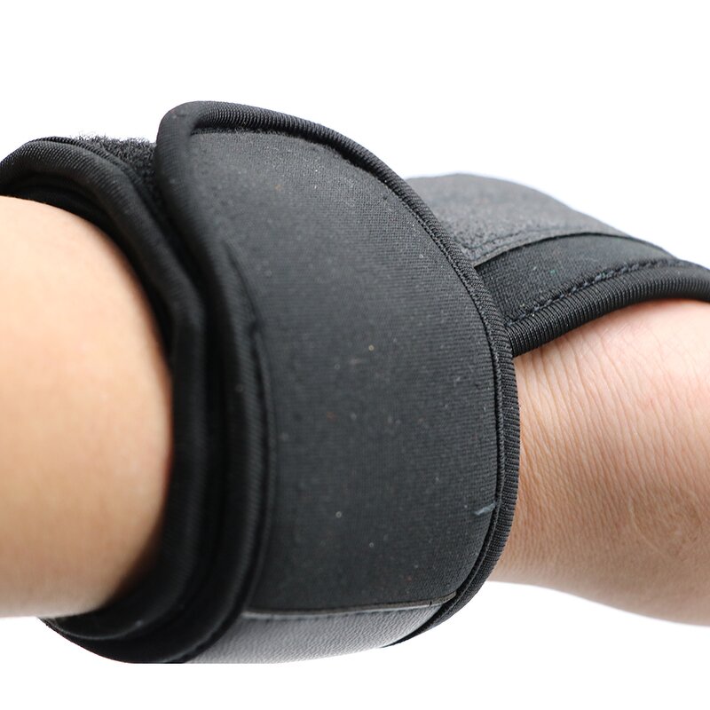 Workout Gloves - Custom Half Finger Black Wrist Support