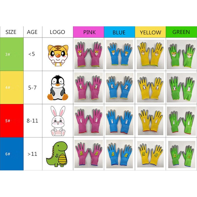 Gardening Gloves - Customizable Breathable Foam Latex Palm
