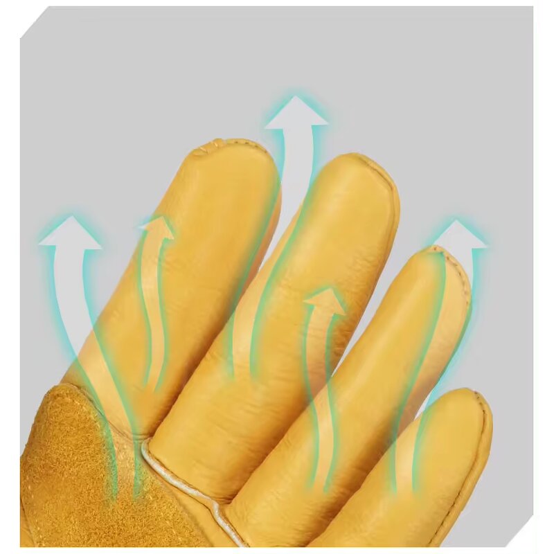 Welding Gloves - Wholesale Red Heat Resistant Long for Welder