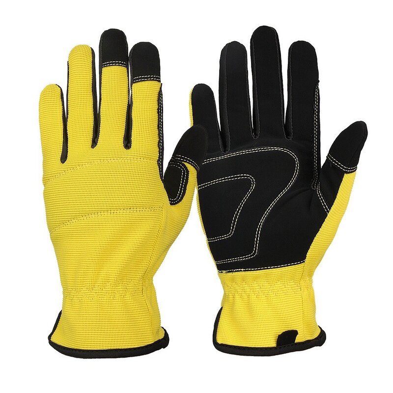 Mechanic Gloves - Custom Logo Flexible Padded Knuckles & Palm