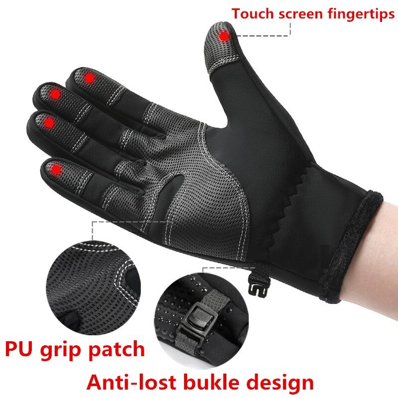 Sports Gloves - Windproof Anti-Slip Touch Screen for Winter