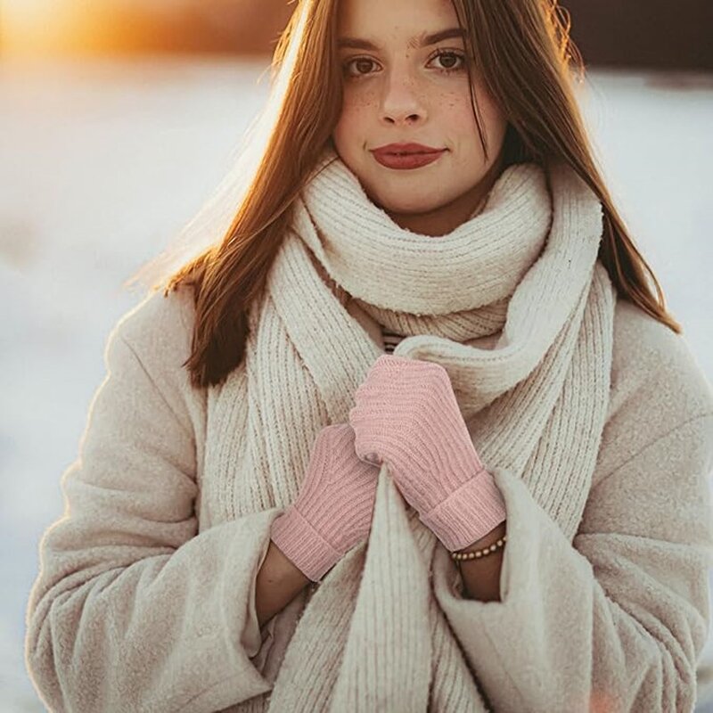 Winter Gloves - Women Touch Screen Warm with Thumb Hole
