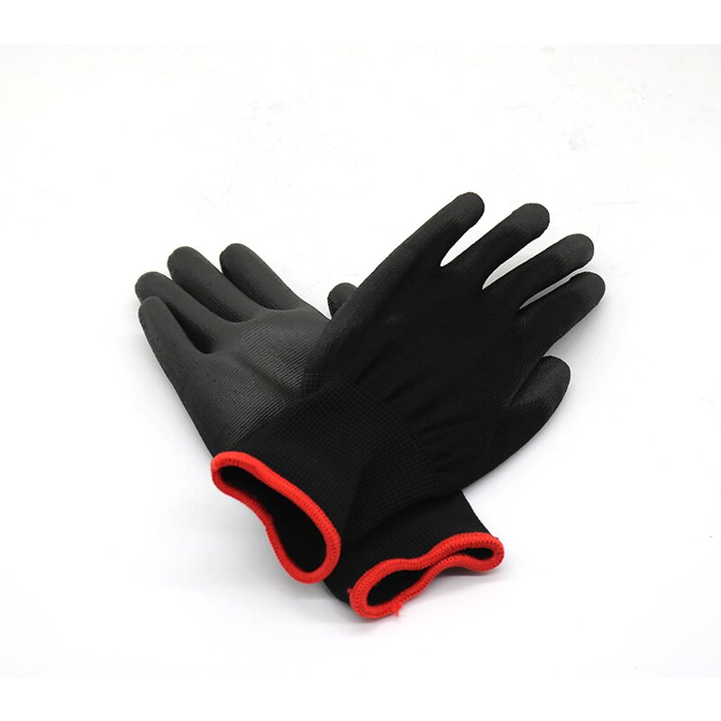 PU Coated Gloves - Polyester Nylon Knit for Construction Safety
