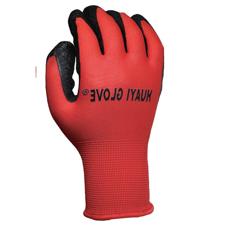 Work Gloves - CE Latex Wrinkled Good Grip for Construction