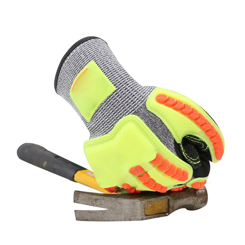 Touch Screen Gloves - Sandy Nitrile Coated ANSI A7 for Oil & Gas