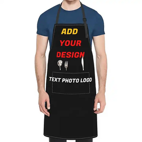 Kitchen Apron - Custom Cotton Waterproof Adjustable for Chef