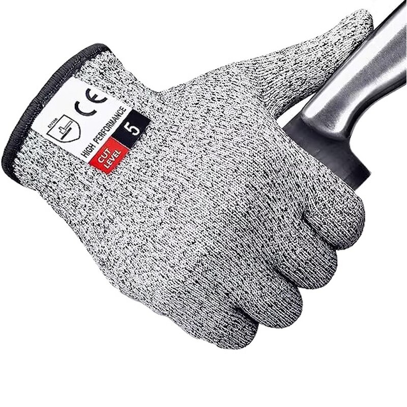Cut Resistant Gloves - Level 5 Food Grade HPPE Reusable for Kitchen