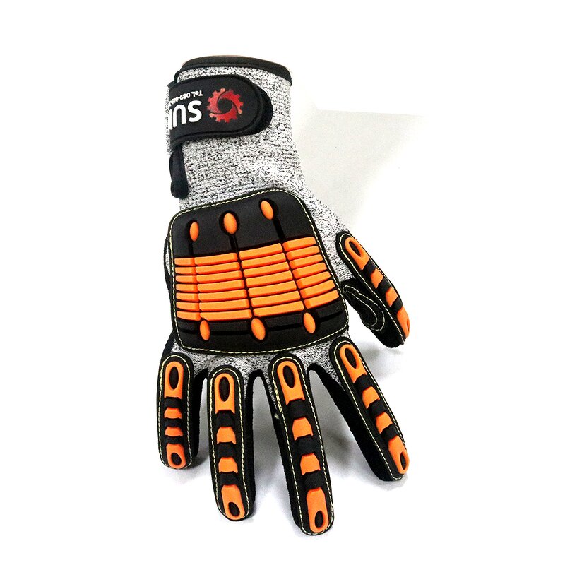 Safety Gloves - ANSI A5 TPR Palm Coated Cut Impact Resistant