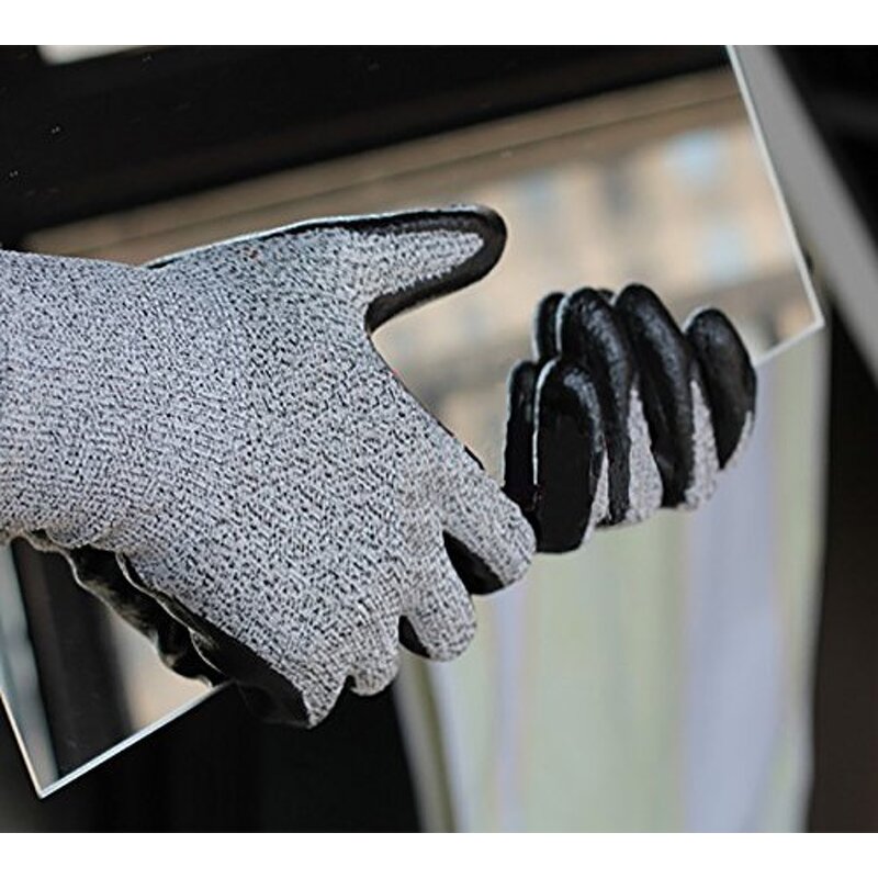 Cut Resistant Gloves - HPPE Knitted EN388 Level 5 Sandy Nitrile