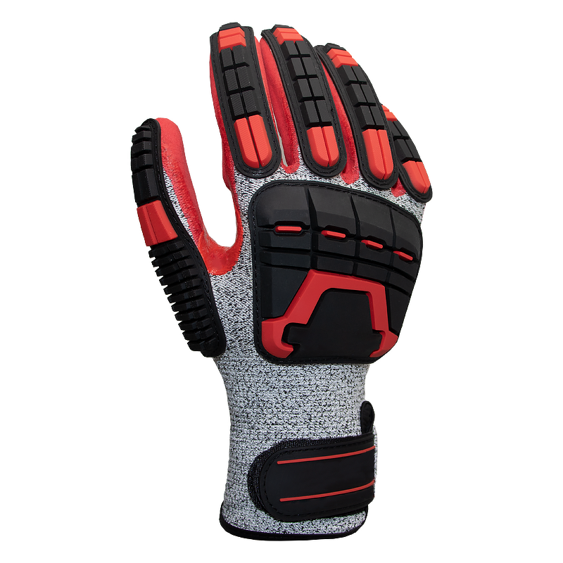 Impact Protective Gloves - A5 Cut Resistant Nitrile with TPR