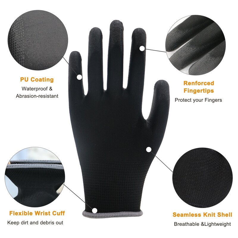 PU Gloves Manufacturer - Ultra Light Polyurethane Palm Dipped