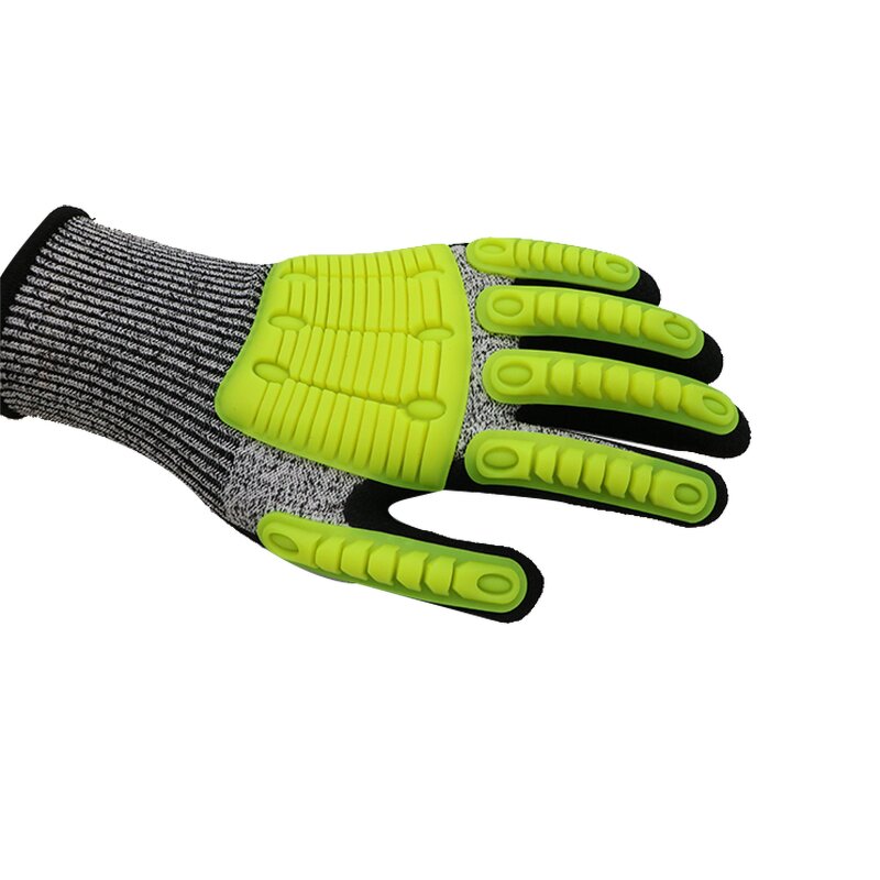 Labor Protection Gloves - HPPE Palm Sandy Nitrile TPR Pods