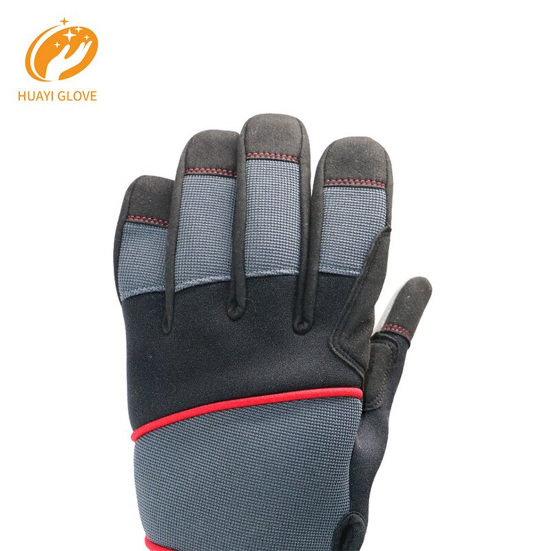 Mechanic Gloves - Multipurpose Silicone Printed Synthetic Leather