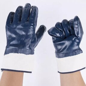 Nitrile Gloves - Custom Industrial Oil Water Proof for Construction