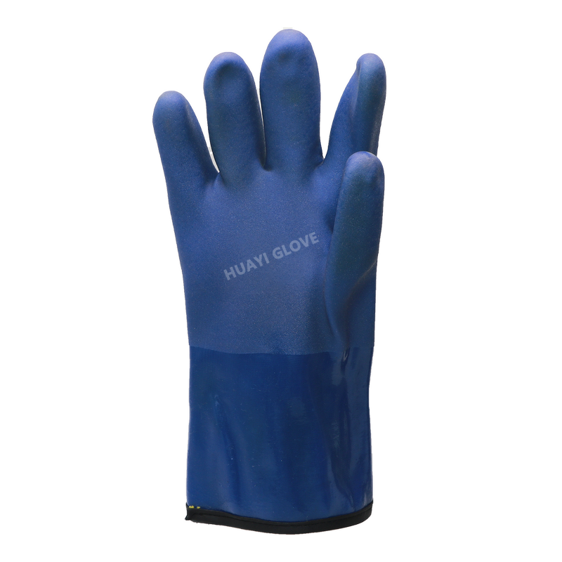 PVC Gloves - Coated Industrial Chemical Resistant Heavy Duty