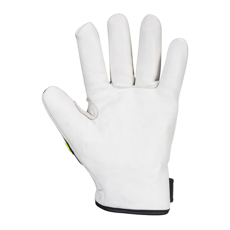 Safety Gloves - Cow Grain Leather TPR High Impact for Mechanic