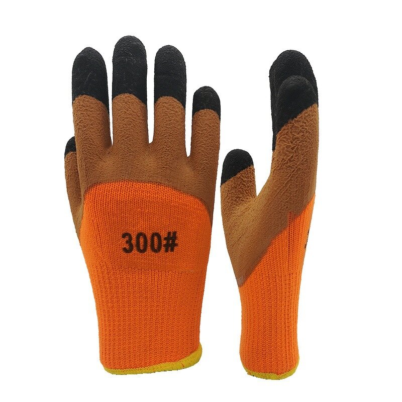 Winter Gloves - Acrylic Terry Latex with Strengthen Fingers