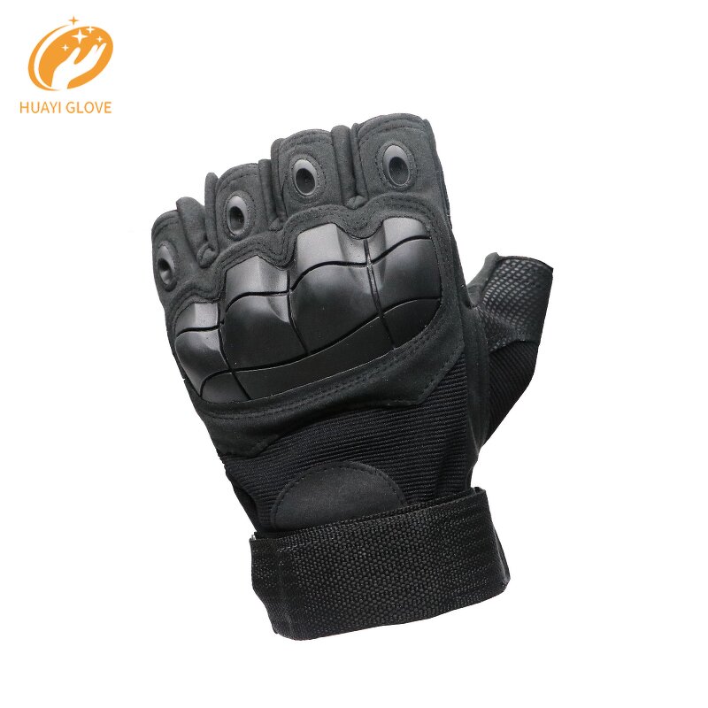 Cycling Gloves - Rubber Knuckle Half Finger for Outdoor