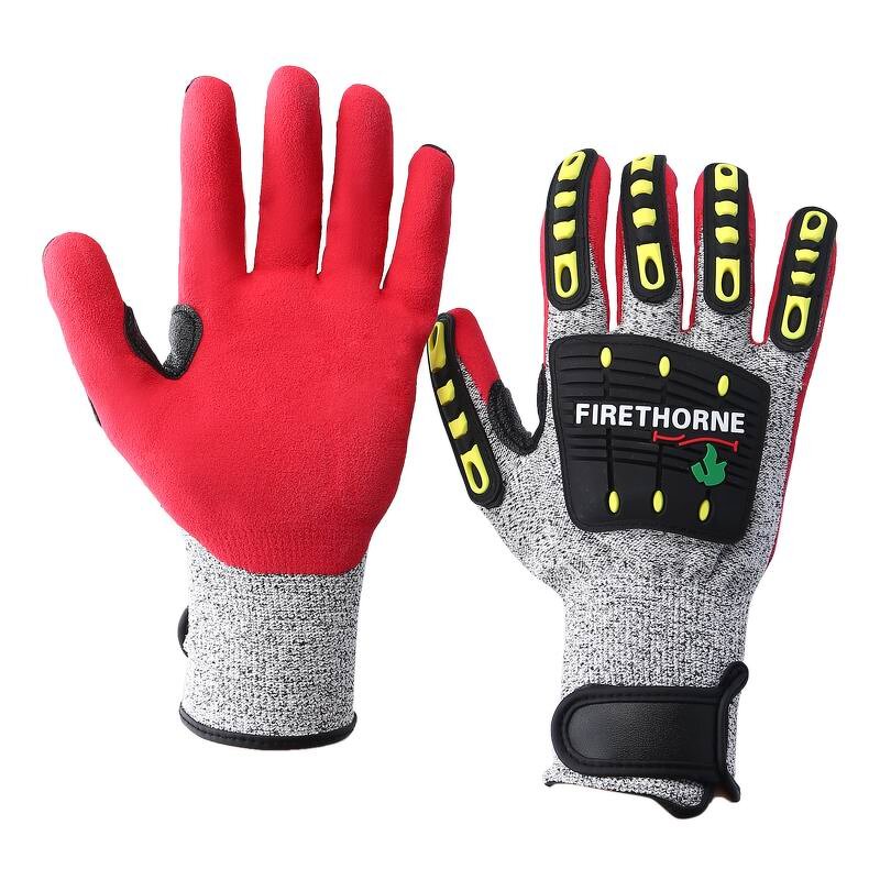 Impact Protective Gloves - A5 Cut Resistant Nitrile with TPR