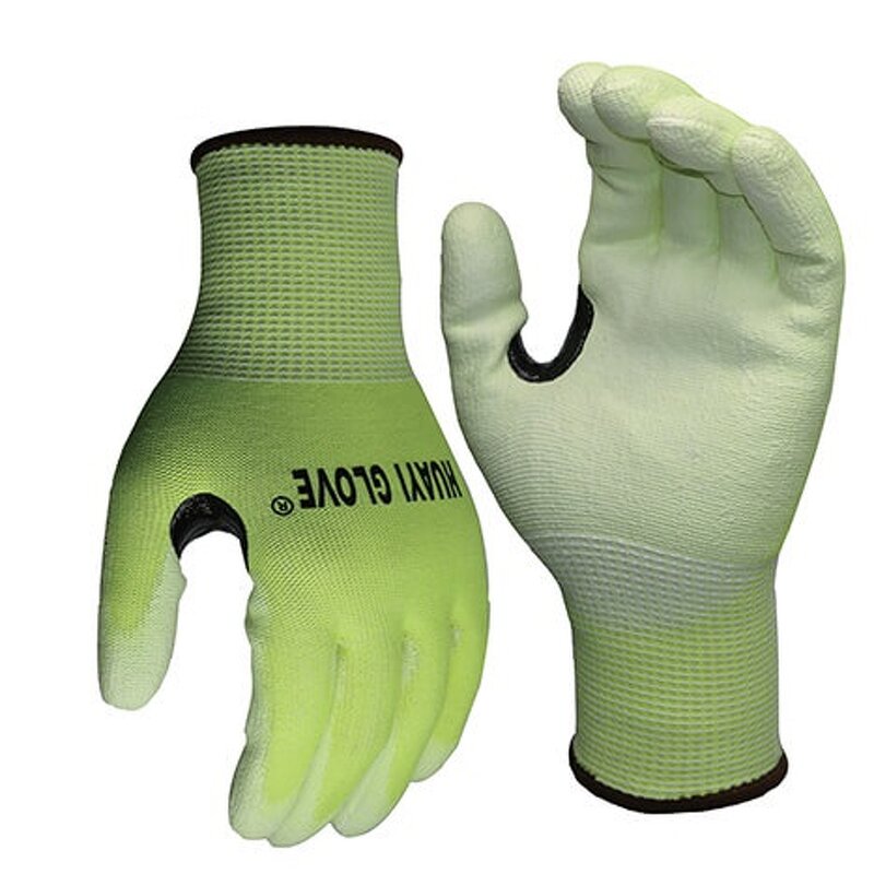 Cut Resistant Gloves - Level 5 HPPE PU Coated for Construction