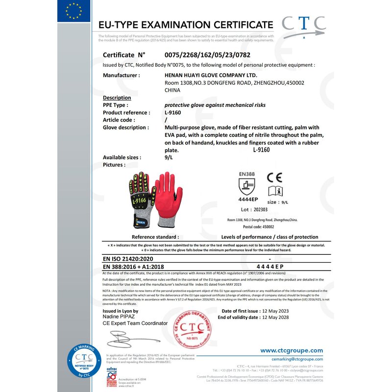 Impact Resistant Gloves - Custom TPR for Oilfield Protection