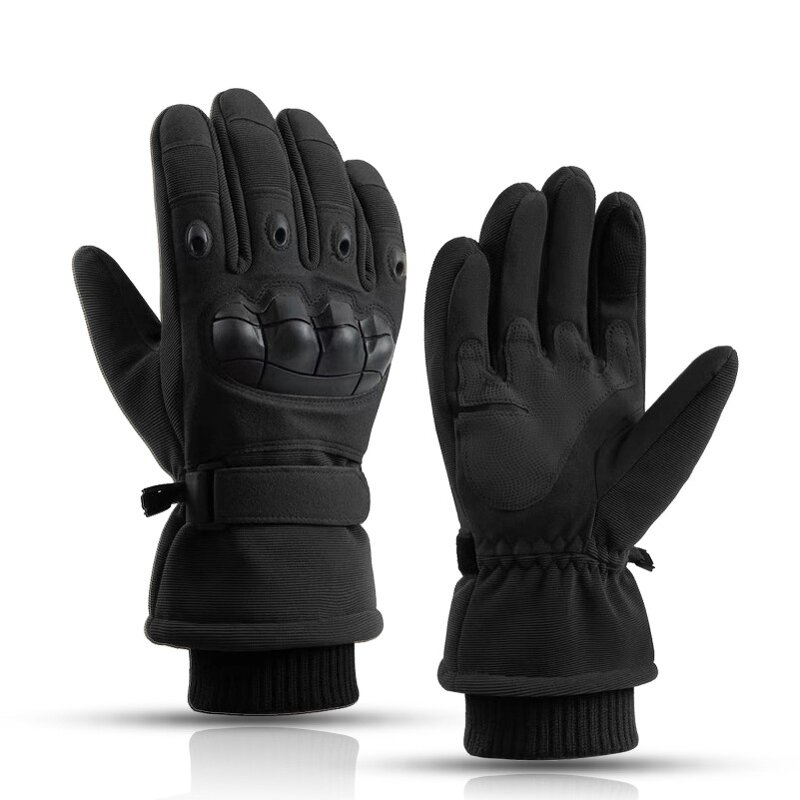Winter Gloves - Touchscreen Leather Motorcycle Anti Cut