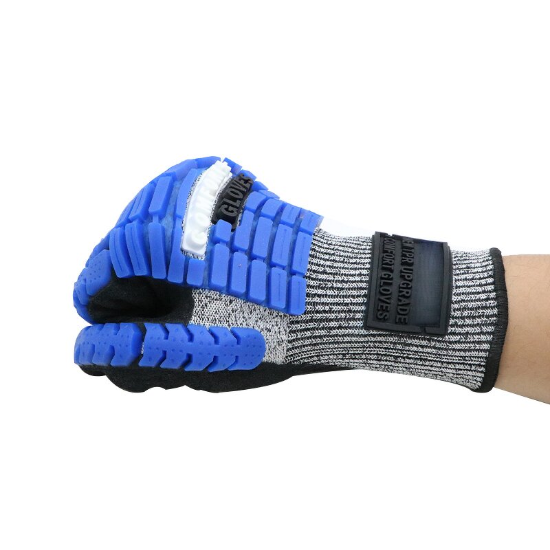 Impact Resistant Gloves - Cut 5 TPR Sandy Nitrile for Oil Field