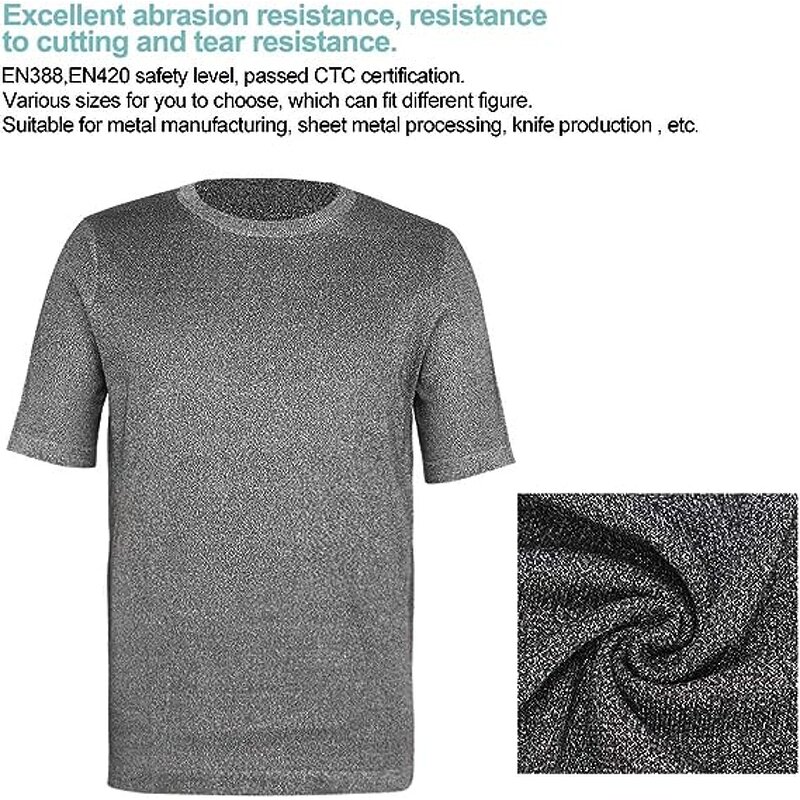 Cut Resistant Shirt - HPPE Grade 5 Abrasion Resistant Knitted