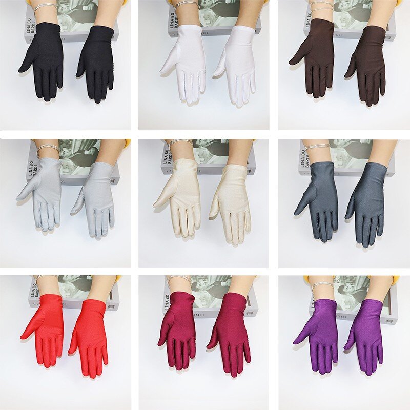 Serving Gloves - Elastic White Spandex for Jewelry & SPA