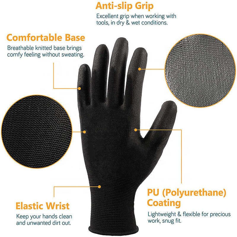Work Gloves Manufacturer - Custom Logo PU Coated Private Label