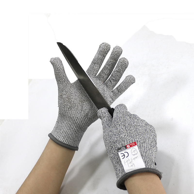 Cut Resistant Glove - 13G Grey HPPE for Garden Construction
