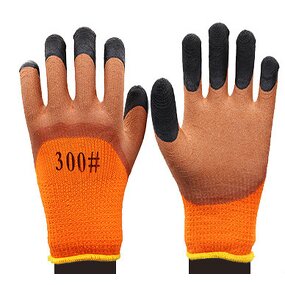 Winter Gloves - Acrylic Terry Latex with Strengthen Fingers