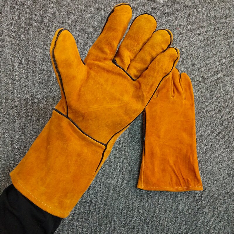 Leather Gloves - Men's Driving Cow Grain for Gardening