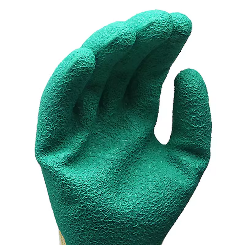 Safety Gloves - Latex Crinkle Coated EN388 for Construction