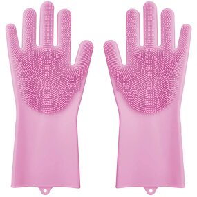 PVC Gloves - Red Heat Oil Chemical Heavy Duty Oil Resistant